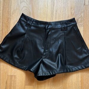 We the free faux leather shorts